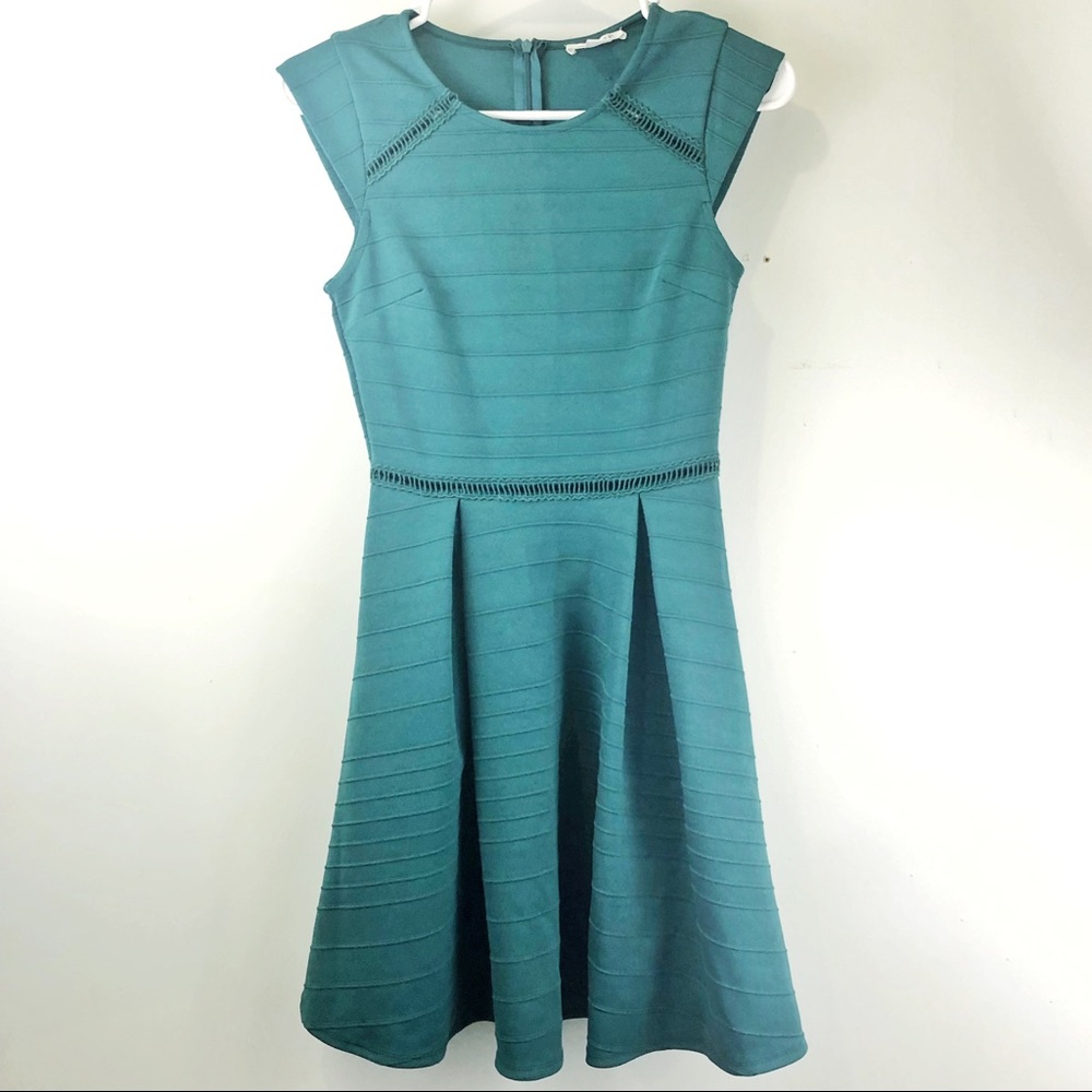 Miami Deep Forrest Sea Green Dress Size XS Fit and Flare